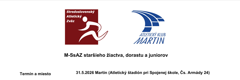 M-SsAZ staršieho žiactva, dorastu a juniorov, Martin