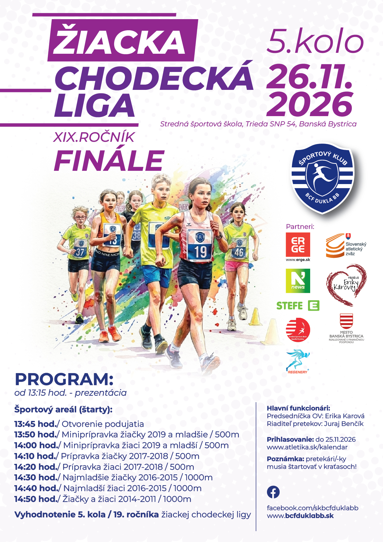 Veľké finále 19. ročníka Žiackej chodeckej ligy